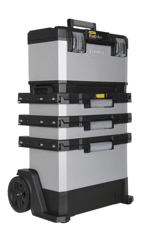 Servante d'atelier bi-matière Stanley Fatmax® - 1-95-622 - 2 tiroirs 100 mm, système Cantilever_0