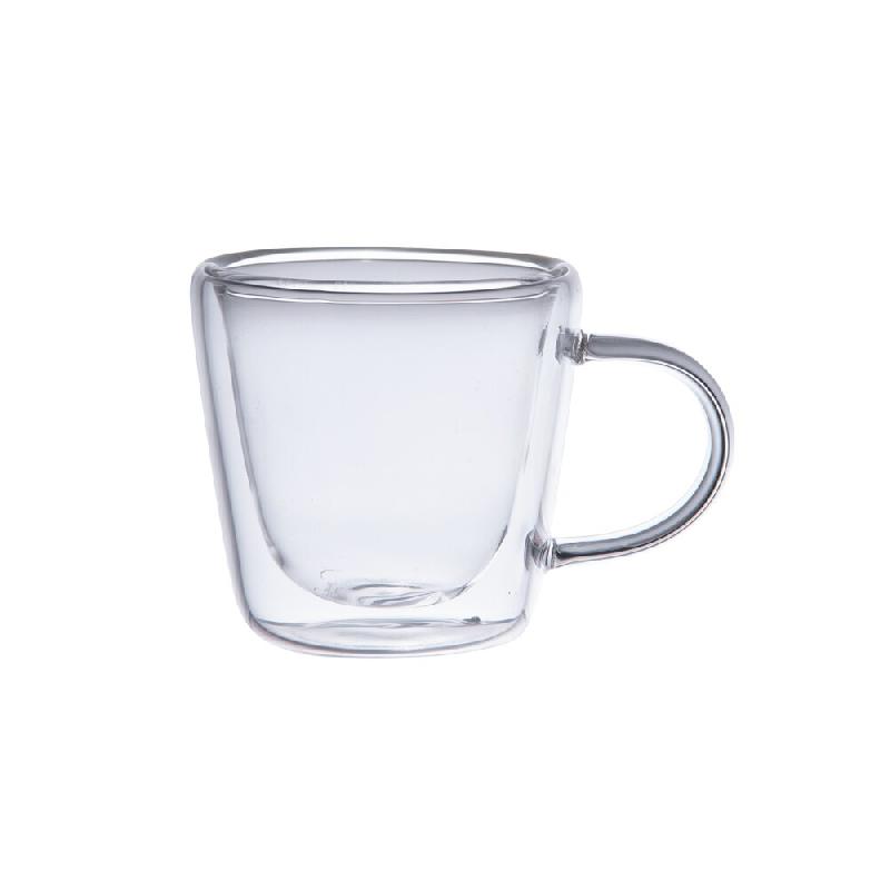 Set de 6 tasses à café 9 cl Arô double paroi en verre borosilicate -  Transparent / Cristal Rond Verre Borosilicate Table Passion 6.00x6.00 cm - 31_0