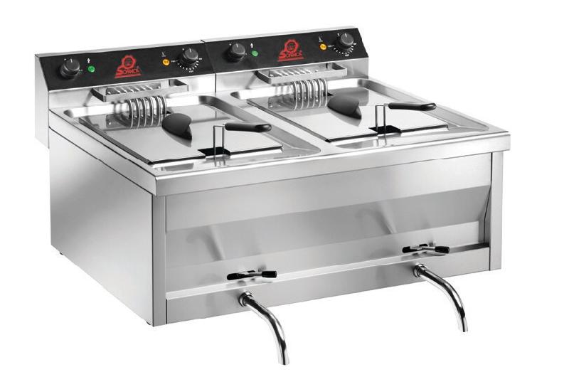SOFRACA Friteuse À Poser 2 Bacs - 9 + 9 Litres - Réf:92994 - 92994_0