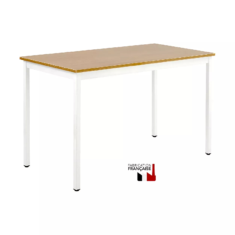 Table polyvalente So Melzo - 120 x 60 cm, Plateau gris clair / pieds anthracite_0
