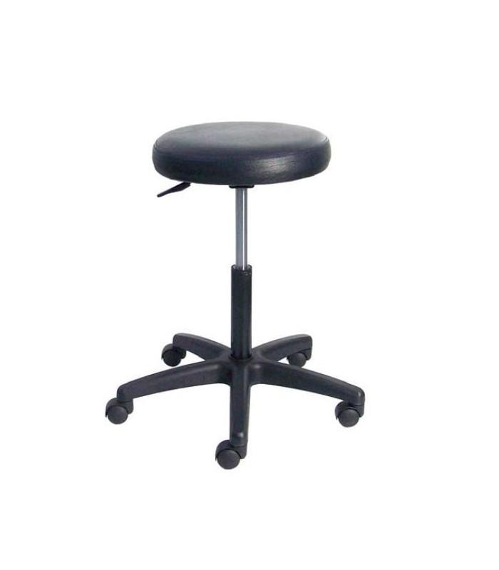 Tabouret inox réglable noir - mobilier_0