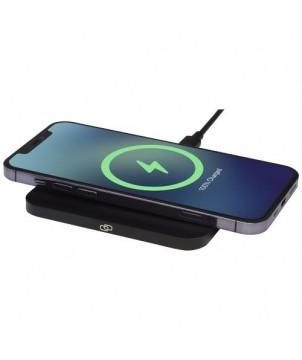 TAPIS DE CHARGE SANS FIL HYBRID HAUT DE GAMME DE 15 W - NOIR - CHARGEURS ET BATTERIES PUBLICITAIRES