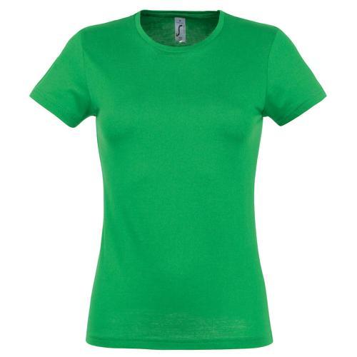 TEE-SHIRT PERSONNALISABLE CLASSIC FEMME VERT PRAIRIE COTON 150 G