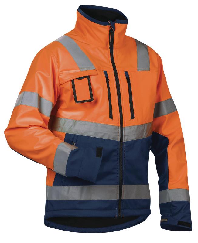 VESTE SOFTSHELL HAUTE VISIBILITÉ TAILLE L - MANUTAN COLLECTIVITÉS