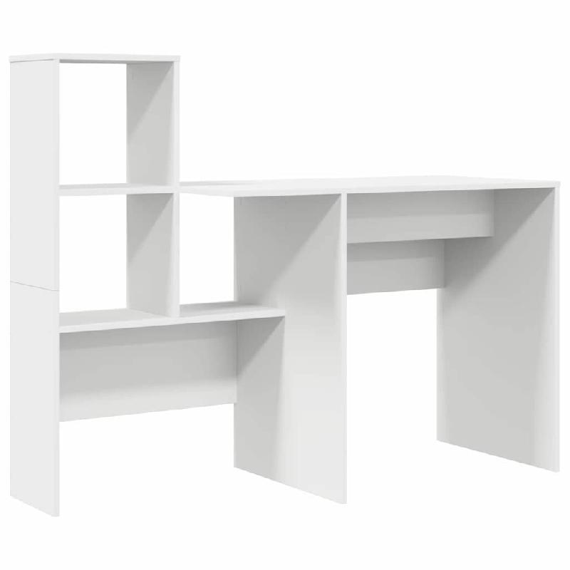 VidaXL Bureau Blanc 131,5 x 50 x 106,5 cm Bois d'ingénierie Modèle Vega ProDesk Signature - 869298_0