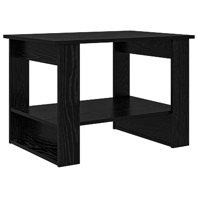 VidaXL Table basse Chêne noir 72 x 50 x 50 cm Bois d'ingénierie Modèle Atlas Pure - 8000189_0