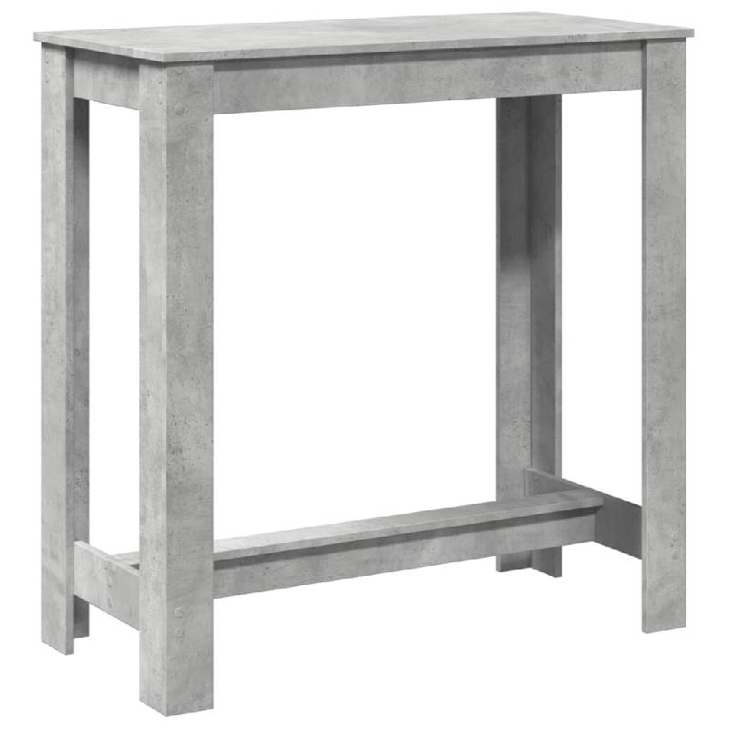 VidaXL Table de bar gris béton 102x50x103,5 cm bois d'ingénierie Modèle Boréal Concept Pro - 854412_0