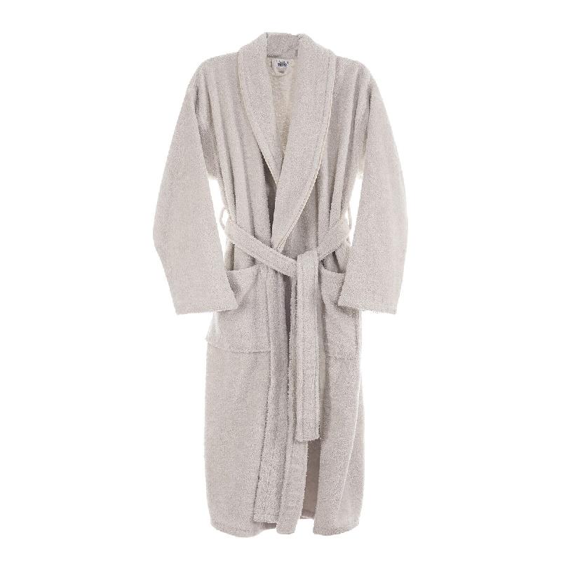 WellHome - Peignoir L/XL 100% Coton 360GSM couleur Beige - L/XL beige WH0585_0