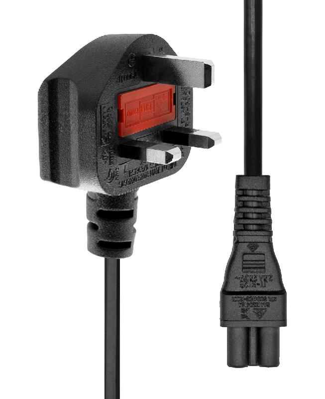 ProXtend PC-GC5-005 - Câble d'alimentation électrique noir 5 m - Prise type G - Coupleur C5 - 3 A_0