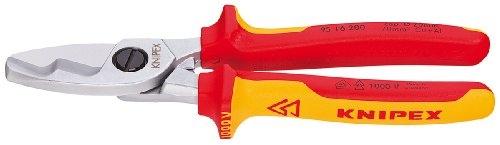 KNIPEX 9516200 - Coupe-câble VDE pour câbles en cuivre et aluminium - Lames précises et renforcées_0