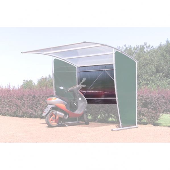 Bardage de fond pour abri 6 vélos extensible - Fond droit - Compatible abris bus et vélo - Marque Rolléco_0