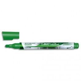 BIC MARQUEUR EFFAÇABLE À SEC VELLEDA POCKET, POINTE OGIVE, ENCRE LIQUIDE VERTE