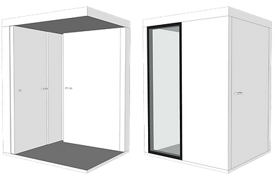 Cabine acoustique pliable
