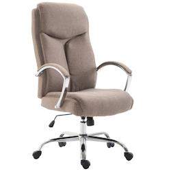 CLP Fauteuil de bureau XL Vaud tissu Taupe - gris textile 1923913124_0