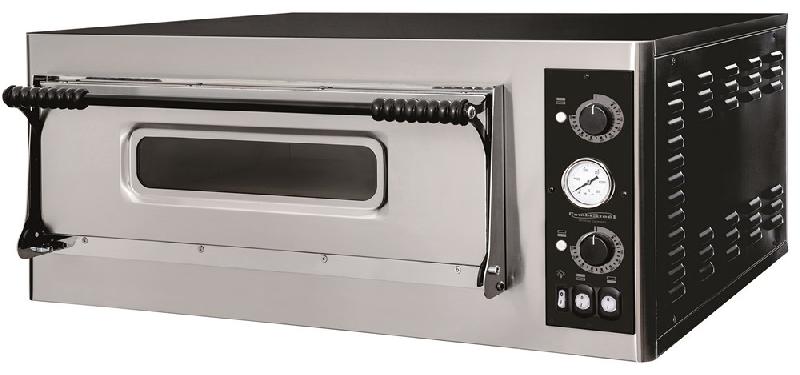 Four à pizza professionnel électrique triphasé - 1 chambre pour 6 pizzas - Réf : 7485.0135_0