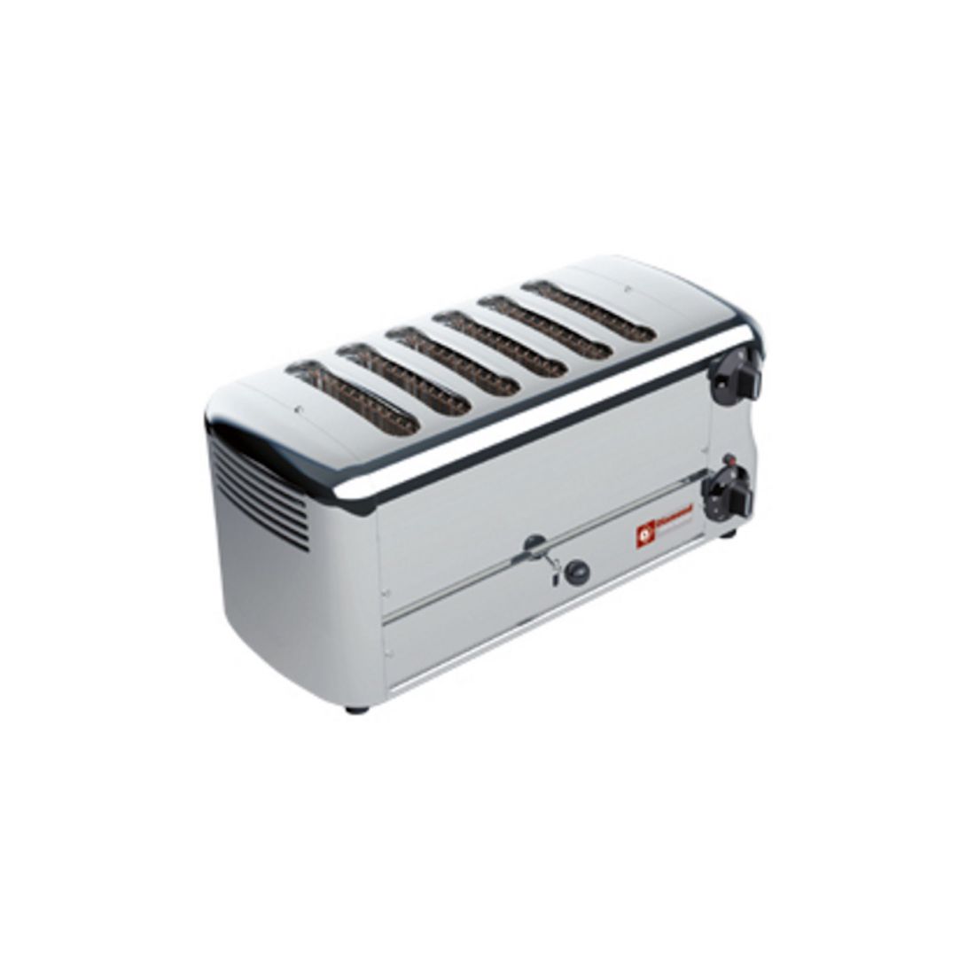 Grille-pain professionnel 6 tranches DIAMOND D6GP-X - inox-aluminium poli - faible consommation_0