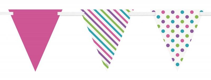 Guirlande de fanions multicolore - 63338_0