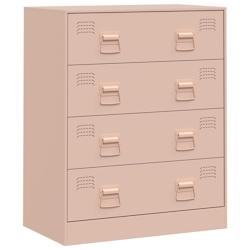 Helloshop26 - Buffet bahut commode armoire meuble de rangement organisateur cuisine salle de séjour salon 67 x 39 x 83 cm acier Rose 02_0036208 - 300_0