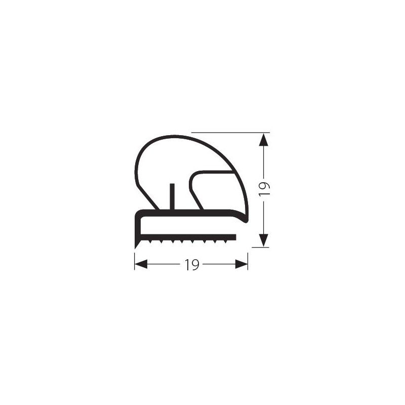 Joint JPSB12 - pour chambre froide - disponible en noir, gris et blanc - vendu sur mesure_0
