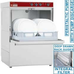 Lave-vaisselle professionnel électrique - Panier 500x500 mm avec pompe de vidange Fast Wash - Modèle DC502/6-PS_0