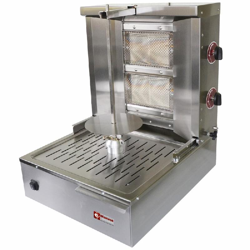 Machine à kebab gaz 20 kg - KEB-G41 - Dimensions 580x660x695 mm - Monophasée_0