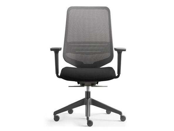 Siège de bureau Dot.Home Black Edition - mécanisme synchrone - soutien lombaire - accoudoirs réglables - roulettes 50 mm - en stock et petit prix_0