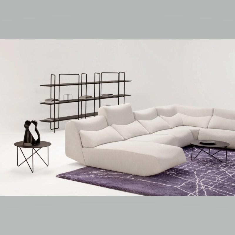 Table basse POLYGON - Pied métal design géométrique en 10 coloris - Marque PROSTORIA_0
