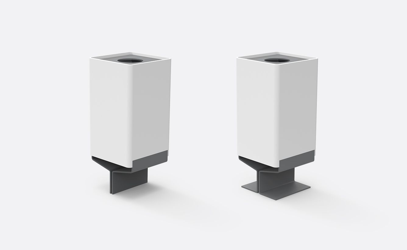 Y - Poubelle publique - Larus 35L - Acier et béton UHPC_0