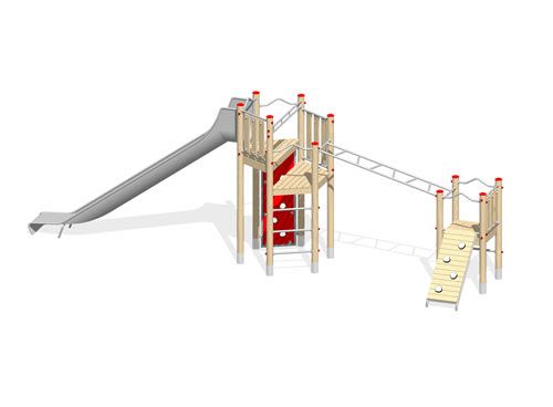 0-22530-700 - structures de jeux combinées - pro urba - dimensions : l 8,60 m x l 2,30 m_0