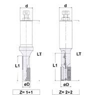 6709D-MD - Fraise à plaquettes carbure réversibles Neumann - Ø25x55 - 6709600_0