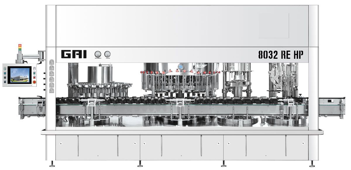 8032 re hp - matériels d'embouteillage alimentaires - gai france - cadence : jusqu’à 9 000 bouteilles /heure_0