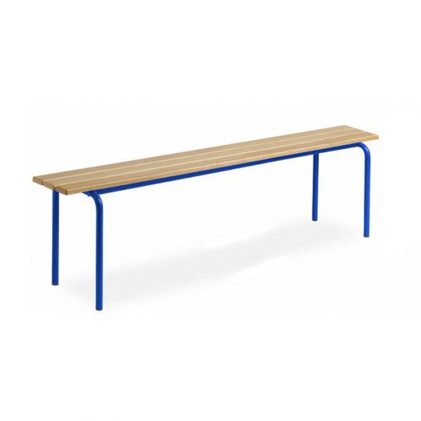 Banc vestiaire sans dossier pieds – 1600 mm Epoxy Bleu_0