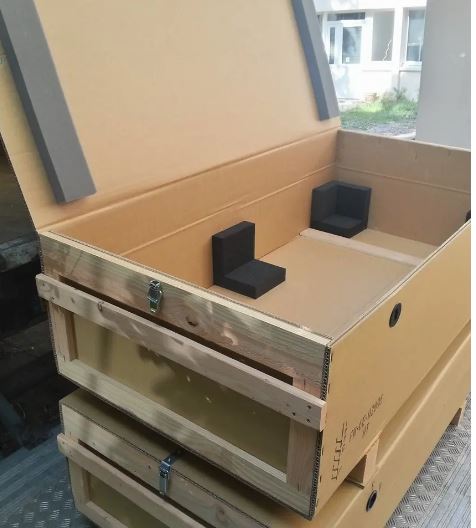 Caisse mixte (bois/carton) pour  un transport de marchandises parfaitement sécurisé_0