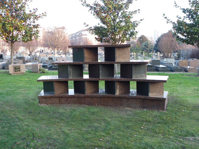 Columbarium espace courbe floracube - simple ou double face à partir de 2 cases_0