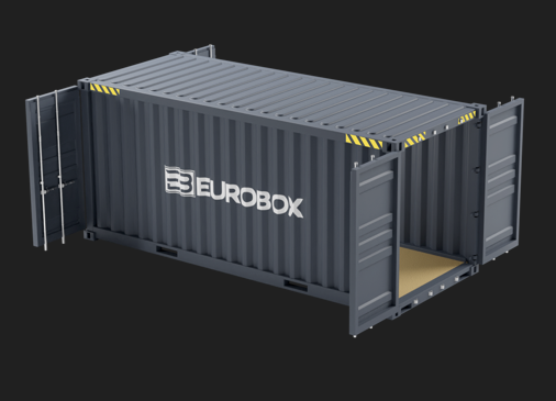 Container maritime 20 pieds HC double portes - Haute capacité, double accès_0