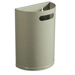 Rossignol - Corbeille décrochable murale 20L ARKEA PREMIUM - gris ciment - gris acier 58395_0