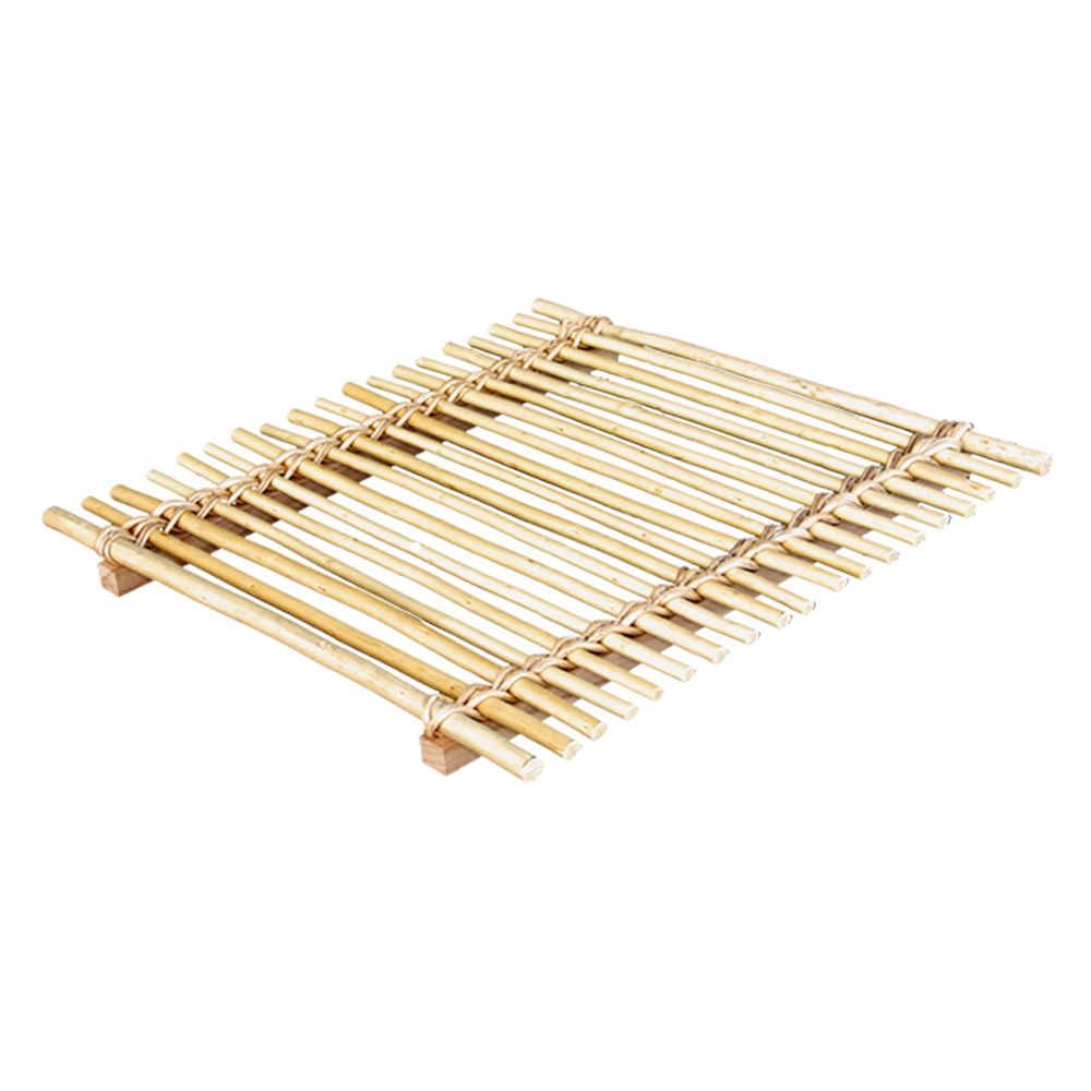 Grille rectangulaire F.35 x P.35 - osier blanc et bois_0