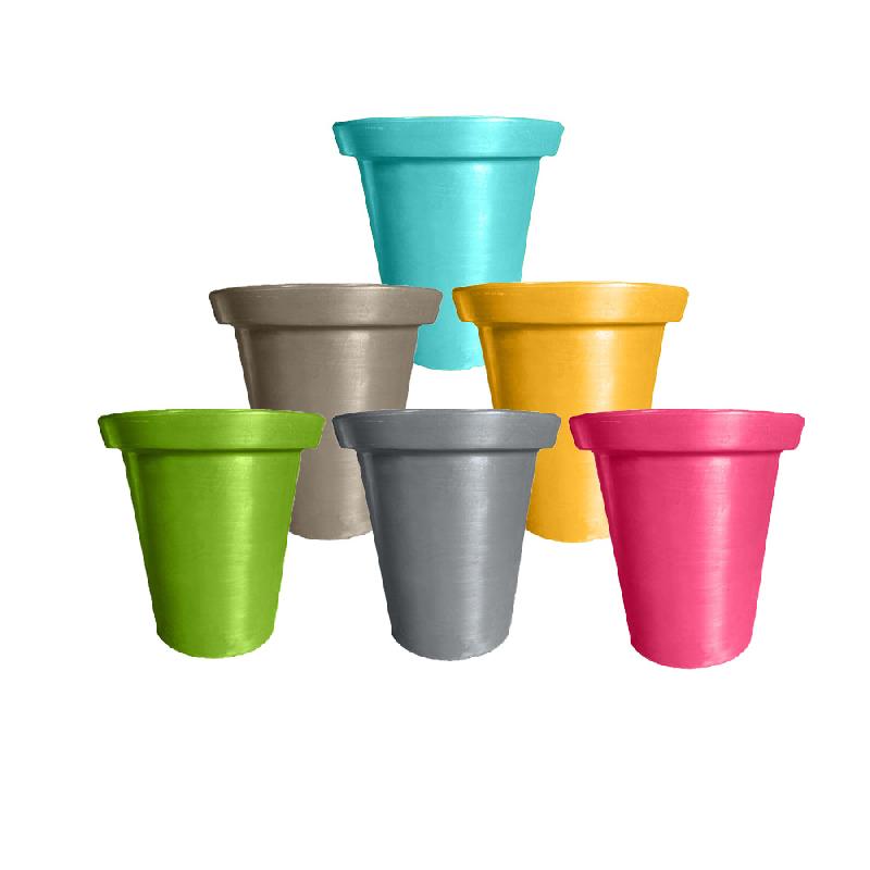 LOT DE 6 POTS DE FLEURS ROND XXL DELIGHT 760L_0