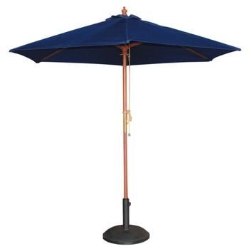 PARASOL ROND BLEU 2,5M OU 3M 2.5M (DIA) X 2.37M (HAUT).