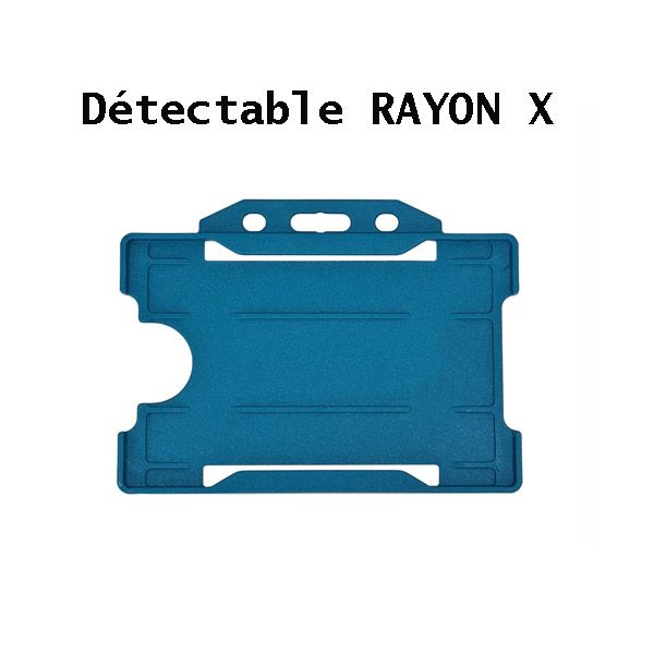 Porte-badge en plastique rigide, détectable RAYON X et Métaux -  ref PBR/30H_0