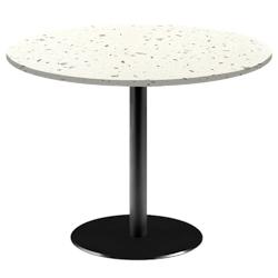 Restootab - Table Ø120cm - modèle Rome terrazzo cassata - blanc fonte 3760371519514_0