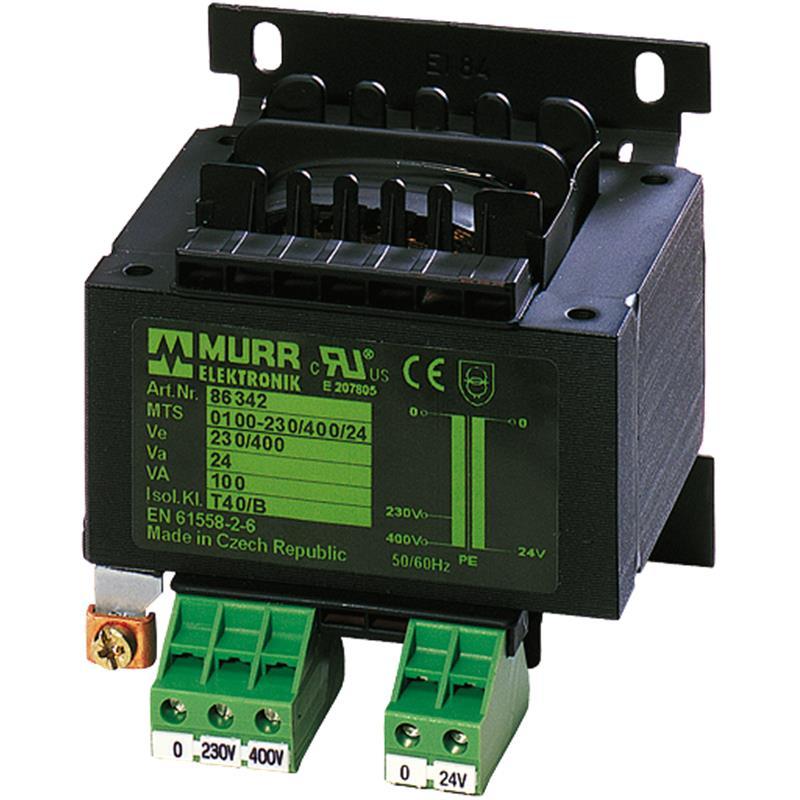 Transformateur de sécurité monophasé - 250 VA - 230/400 VAC - 24 VAC (SELV) - MTS 0250-230-400/24_0
