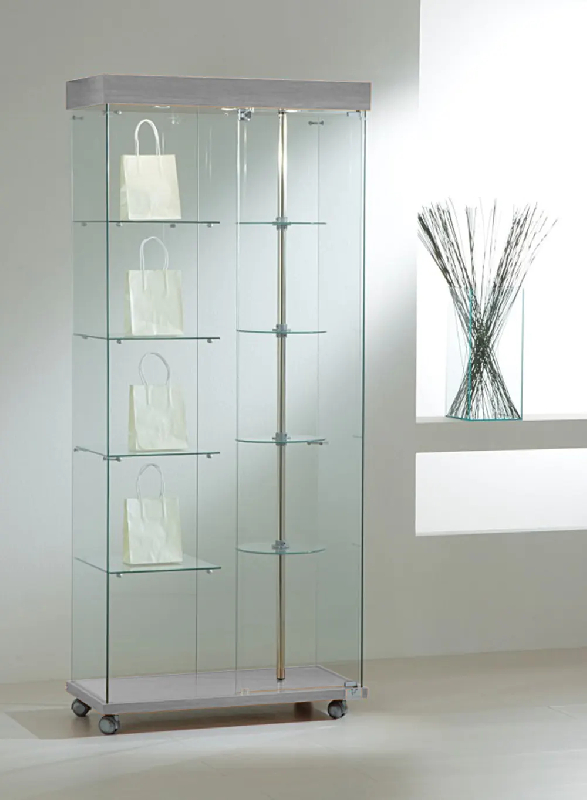 Vitrine animée avec un mat tournant 8/18gva - gris_0