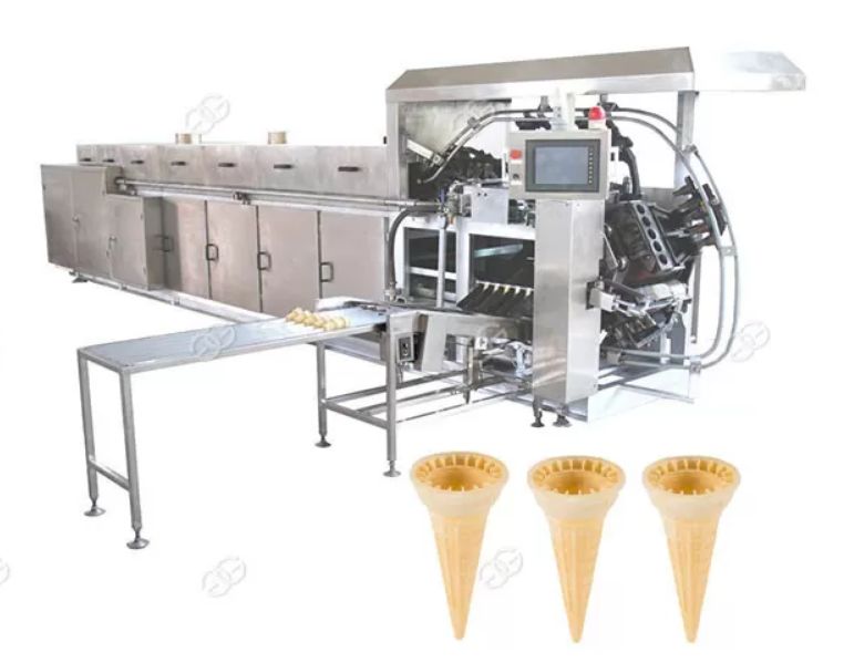 Appareil à cornet de glace professionnel - Henan Gelgoog - 6250 pcs/h - Acier inoxydable, formes personnalisables_0