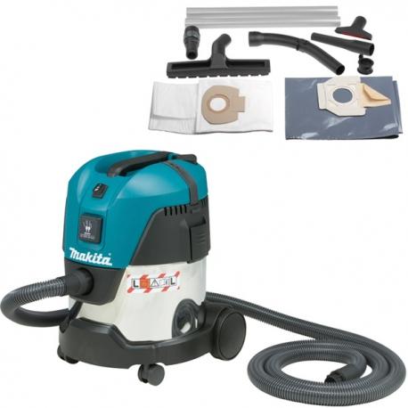 Aspirateur Makita 1200 Watt 20 Litres Classe L cuve en INOX modèle VC2012L_0