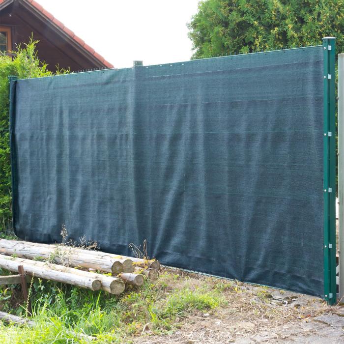Brise vue pour clôture 2 x 25 m de couleur verte_0