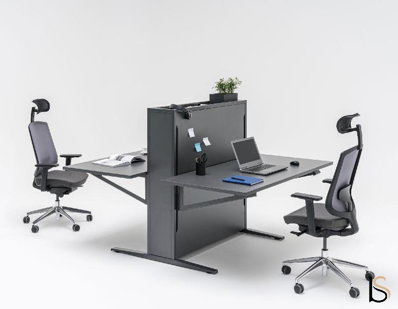 Bureau électrique 2 personnes Flow - MDD - 180, Anthracite_1