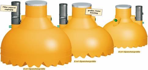 Cuve de stockage des eaux pluviales - polyéthylène robuste - parois épaisses et lisses - jonction possible_0