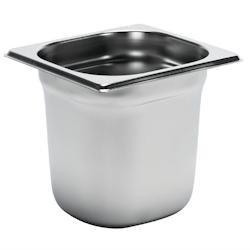 Bac Gastro Inox GN 1/6 - H 200 mm - Capacité 4,3 L - Gastro M - Acier inoxydable AISI 304_0