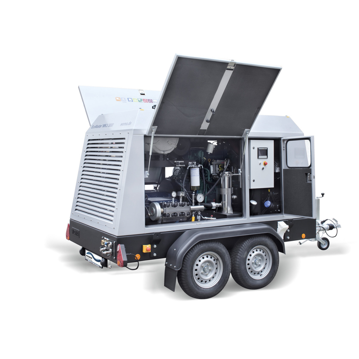 Nettoyeur haute pression professionnel EcoMaster MK3 - moteur diesel - 2500 à 3000 bars - débit maximal 26 l/min_0